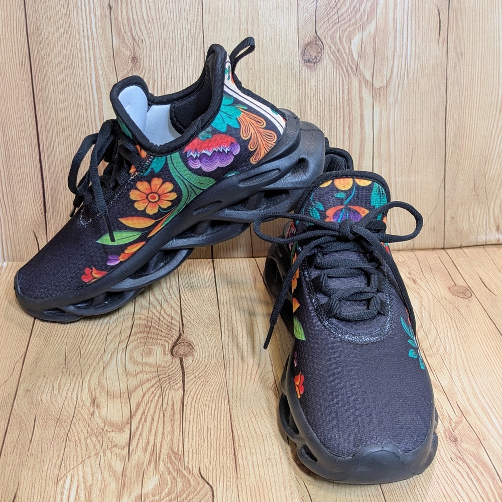 Vibrant Floral Women's Sneakers